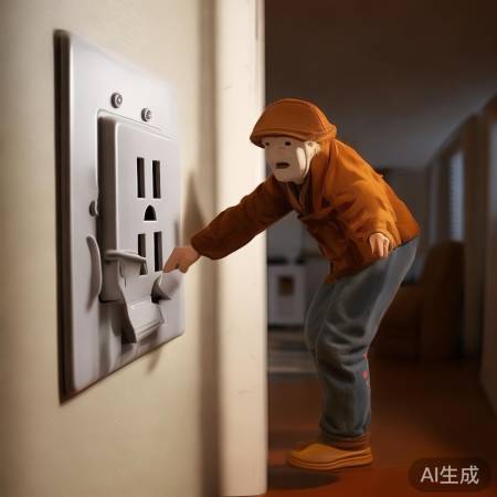 电源检查，插座挥手