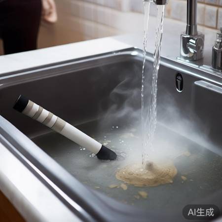 热水冲刷除堵塞