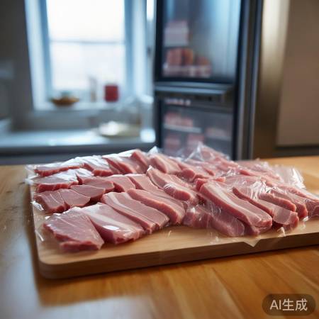 猪肉切片冷冻方便烹饪