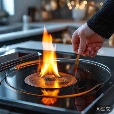 集成灶风门控火温