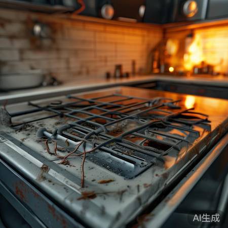 麦饭石灶隐患：安全防护缺陷