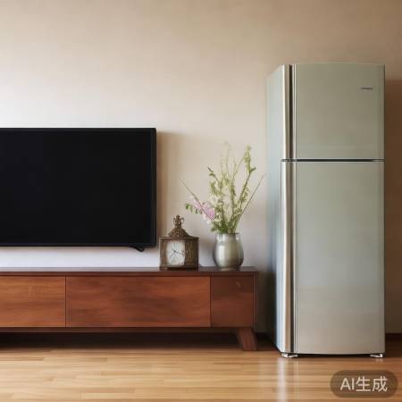 电视冰箱巧布局，温馨装饰两不误
