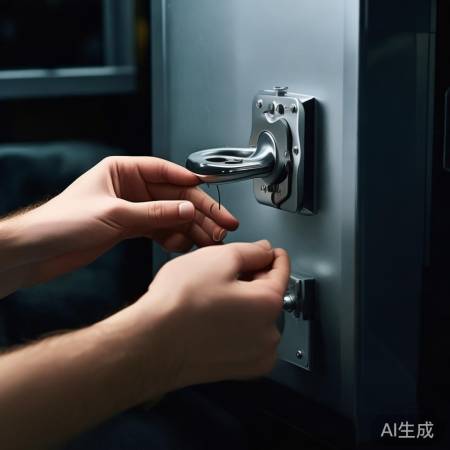 转动纸角，解锁保险柜