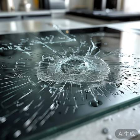 玻璃面板突然爆裂