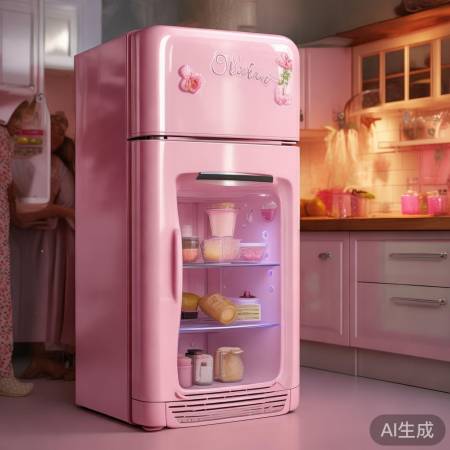 粉色梦幻小公主冰箱