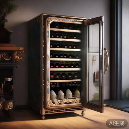 创意复古酒柜，温控精准