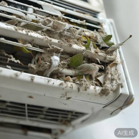 进风口堵塞，空调不制冷